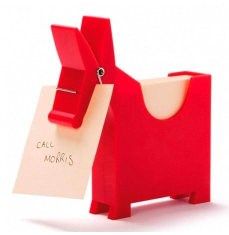 Блок для записей с держателем Morris Monkey Business (красный)