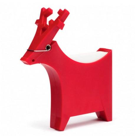 Блок для записей с держателем Robin Memo Monkey Business (красный)