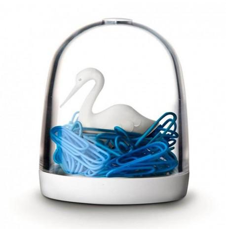 Диспенсер для скрепок Swan in The Pond Qualy