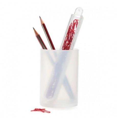 Контейнер для скрепок + красные скрепки Store Stick Monkey Business