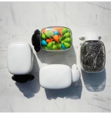 Контейнер для мелочей Sheepshape Container Junior Qualy (белый-черный)