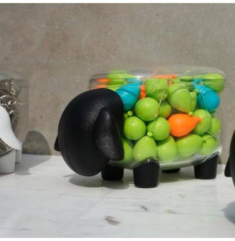 Контейнер для дрібниць Sheepshape Container Junior Qualy (прозорий-чорний)