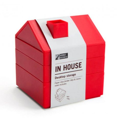 Органайзер для канцелярии In House Monkey Business (красный)