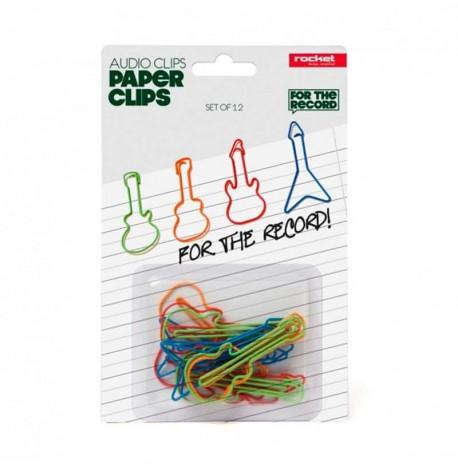 Скрепки для бумаг Audioclips Rocket Design