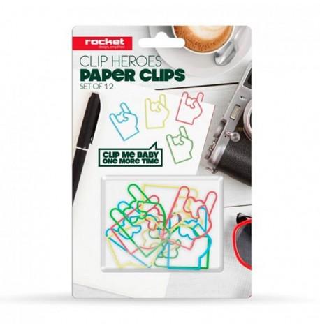 Скрепки для бумаг Clip Heroes Rocket Design