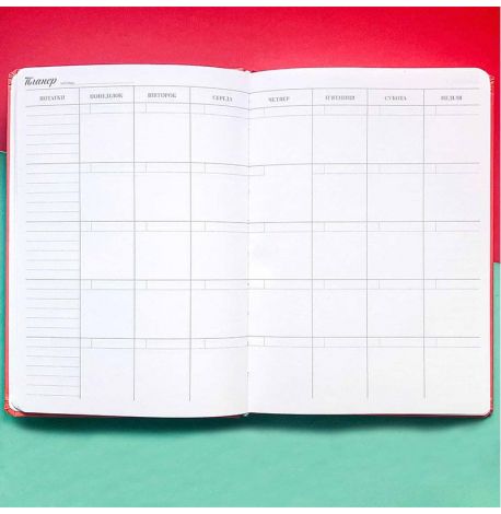 Щоденник-планер Diary My perfect day недатований (українська мова) червоний 