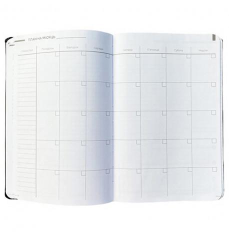 Планер-щоденник LifeFLUX "Актив" чорний (українська мова)