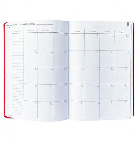 Планер-щоденник LifeFLUX "Актив" червоний (українська мова)