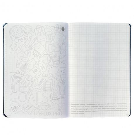 Планер-ежедневник LifeFLUX "Актив" синий металлик (русский язык)