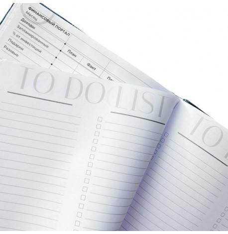 Планер-ежедневник LifeFLUX "Актив" синий металлик (русский язык)