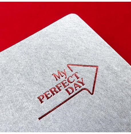 Планер "My perfect day" сріблястий (російська мова)