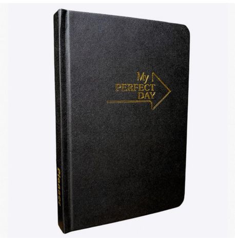 Планер "My perfect day" чорний-золото (українська мова)