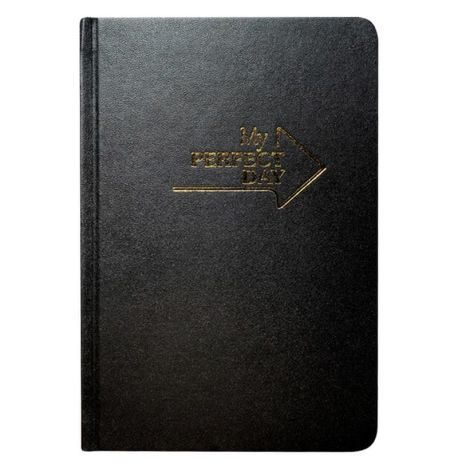 Планер "My perfect day" чорний-золото (українська мова)