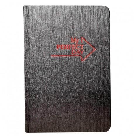 Планер "My perfect day" графітовий-червоний (українська мова)