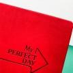 Планер "My perfect day" червоний (українська мова)
