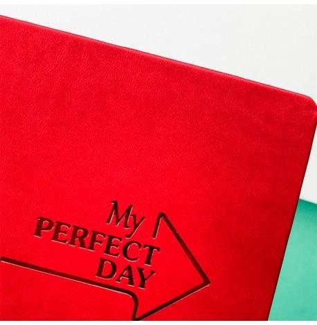 Планер "My perfect day" червоний (українська мова)