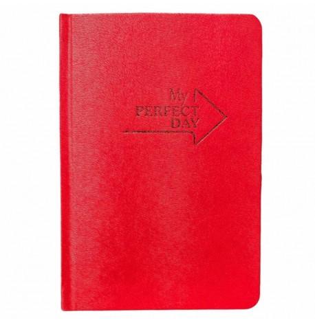 Планер "My perfect day" червоний металік (українська мова)