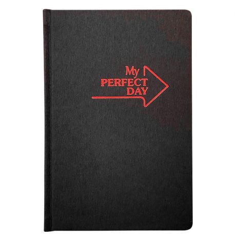 Планер "My perfect day" червоний на чорному (російська мова)