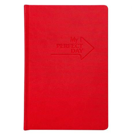Планер "My perfect day" червоний твил (українська мова)
