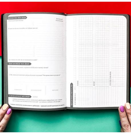 Планер "My perfect day" червоний (українська мова)