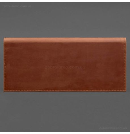 Кожаный настольный планер с блоком на пружине (светло-коричневый), кожа Crazy Horse