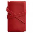 Кожаный блокнот софт-бук 1.0 (красный) 