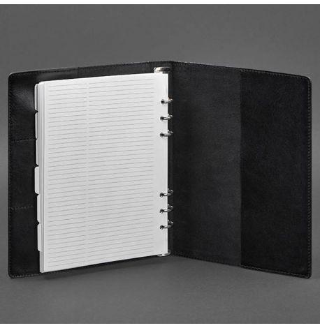 Шкіряний блокнот софт-бук 13.0 у м'якій обкладинці (чорний) шкіра Krast