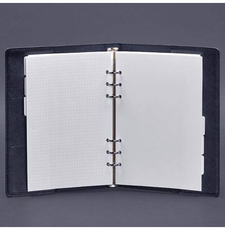 Шкіряний блокнот софт-бук 13.0 у м'якій обкладинці (темно-синій) шкіра Krast