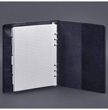 Шкіряний блокнот софт-бук 13.0 у м'якій обкладинці (темно-синій) шкіра Krast