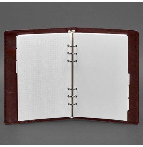 Шкіряний блокнот софт-бук 13.0 у м'якій обкладинці (бордовий) шкіра Krast