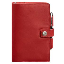 Кожаный блокнот софт-бук 4.0 A5 mini (красный)