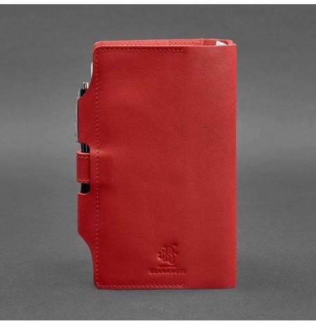 Кожаный блокнот софт-бук 4.0 A5 mini (красный)
