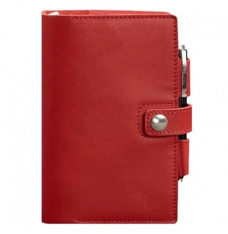 Кожаный блокнот софт-бук 4.0 A5 mini (красный)