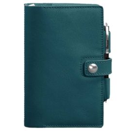 Кожаный блокнот софт-бук 4.0 A5 mini (зеленый) кожа Krast