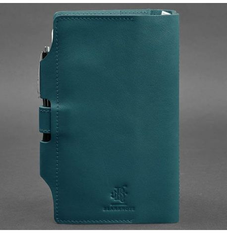 Кожаный блокнот софт-бук 4.0 A5 mini (зеленый) кожа Krast