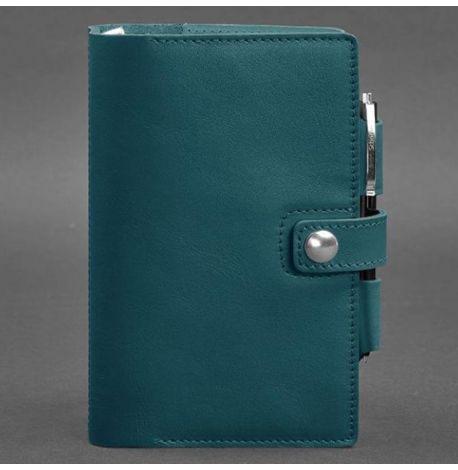 Кожаный блокнот софт-бук 4.0 A5 mini (зеленый) кожа Krast