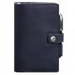 Шкіряний блокнот софт-бук 4.0 A5 mini (темно-синій) шкіра Krast