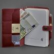 Кожаный блокнот софт-бук 4.0 A5 mini (бордовый) кожа Crazy Horse