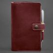 Кожаный блокнот софт-бук 4.0 A5 mini (бордовый) кожа Crazy Horse