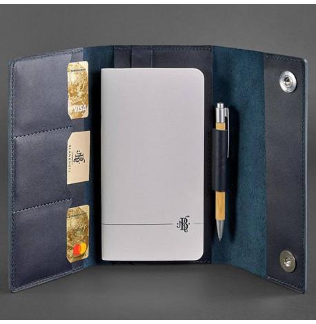 Шкіряний блокнот софт-бук 5.1 A5 (темно-синій)