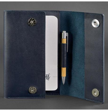 Шкіряний блокнот софт-бук 5.1 A5 (темно-синій)