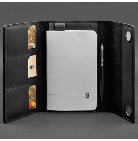 Шкіряний блокнот софт-бук 5.1 A5 (вугільно-чорний)