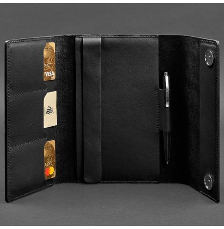 Шкіряний блокнот софт-бук 5.1 A5 (вугільно-чорний)