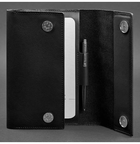 Шкіряний блокнот софт-бук 5.1 A5 (вугільно-чорний)