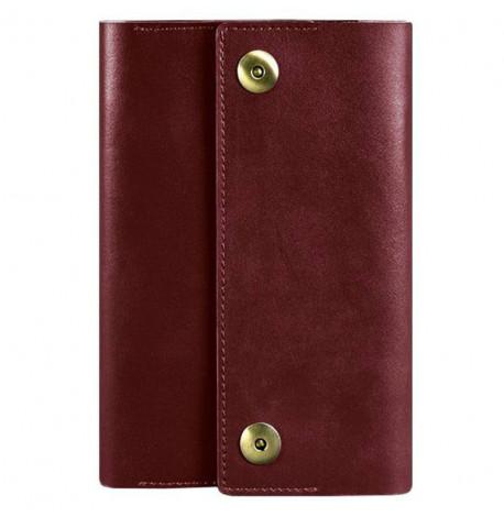 Шкіряний блокнот софт-бук 5.0 A5 mini (бордовий)