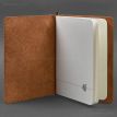 Кожаный блокнот cофт-бук 8.0 (светло-коричневый), кожа Krast