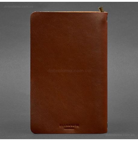 Кожаный блокнот cофт-бук 8.0 (светло-коричневый), кожа Krast