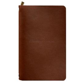 Шкіряний блокнот софт-бук 8.0 (світло-коричневий), шкіра Krast