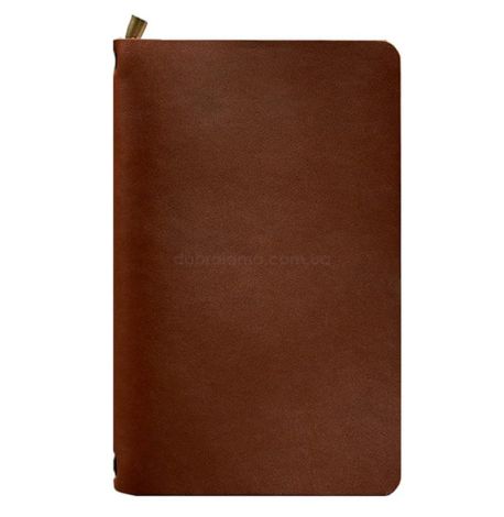 Кожаный блокнот cофт-бук 8.0 (светло-коричневый), кожа Krast