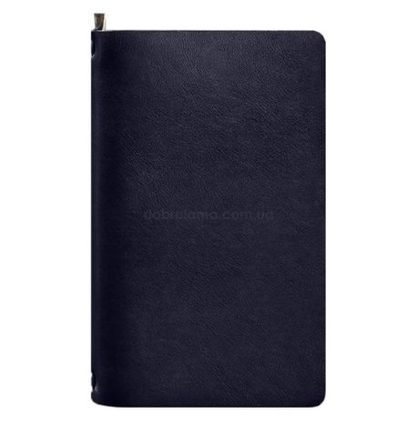 Шкіряний блокнот софт-бук 8.0 (темно-синій), шкіра Krast